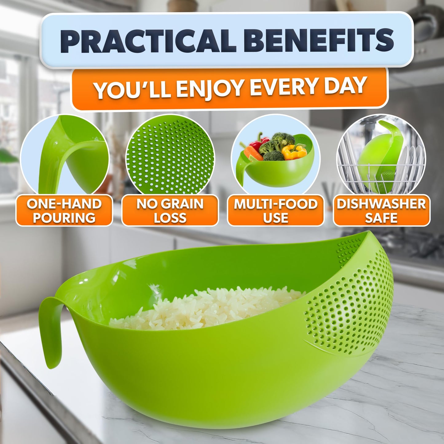 Colander for Rice, Vegetable
